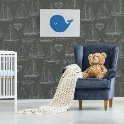 Brand new 👍 Brewster Kids Boone Shipyard Wallpaper 🌟 -Wallpaper Sales Store inuseBREW4883