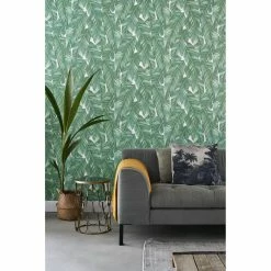 Coupon 🎉 ESTA Home Design Department Dumott Tropical Leaves Wallpaper ⌛ -Wallpaper Sales Store inuseBREW4922