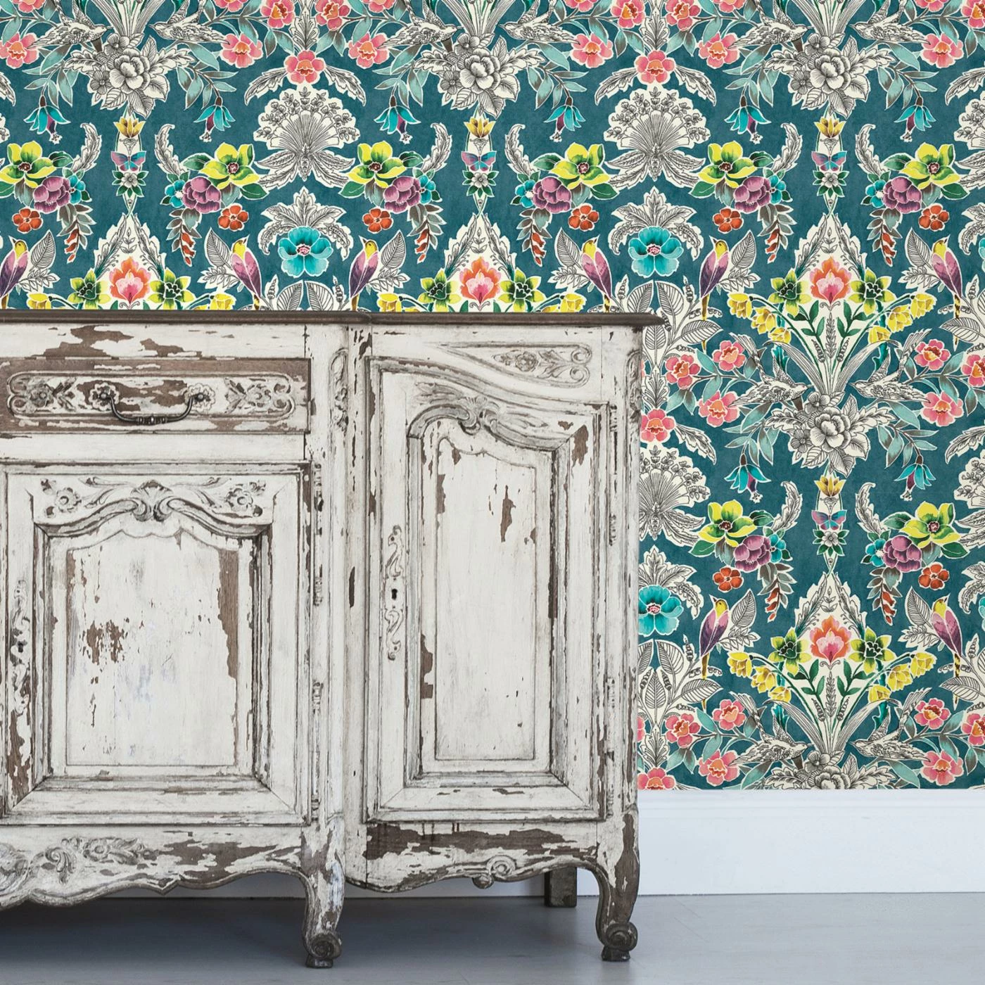 Cheapest 🎉 Self-Adhesive Wallpaper NuWallpaper ☀️ Summer Love Teal Peel And Stick Wallpaper 🥰 4 Cheapest 🎉 Self-Adhesive Wallpaper NuWallpaper ☀️ Summer Love Teal Peel And Stick Wallpaper 🥰 - Image 2