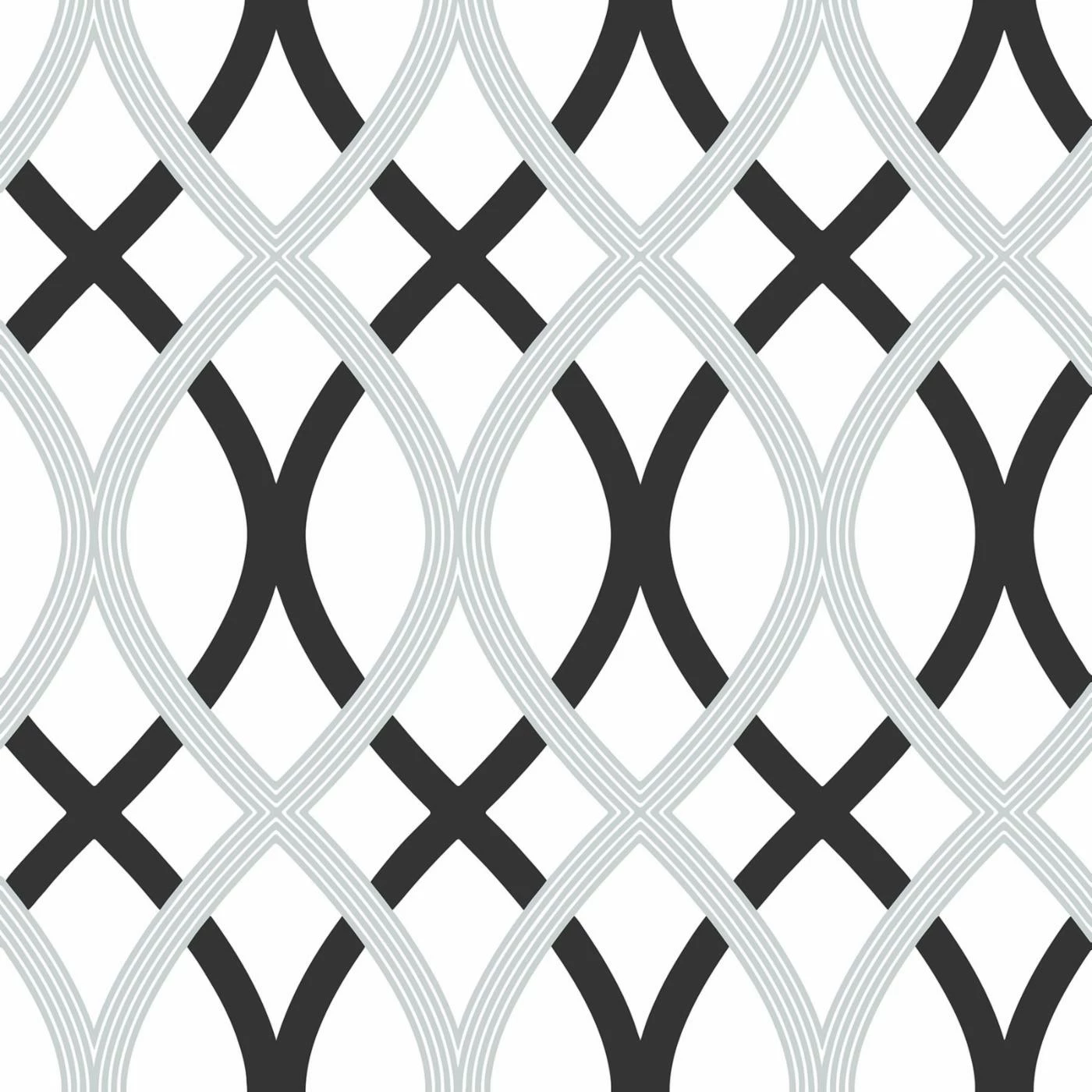 Discount π Self-Adhesive Wallpaper Brewster Black And Silver Lattice Peel And Stick Wallpaper π― 4 Discount π Self-Adhesive Wallpaper Brewster Black And Silver Lattice Peel And Stick Wallpaper π― - Image 2