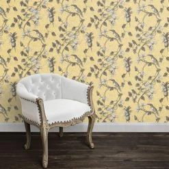 Wholesale 🤩 Manhattan Comfort Victoria Toucan Toile Wallpaper 🥰 -Wallpaper Sales Store inuseMANH1045