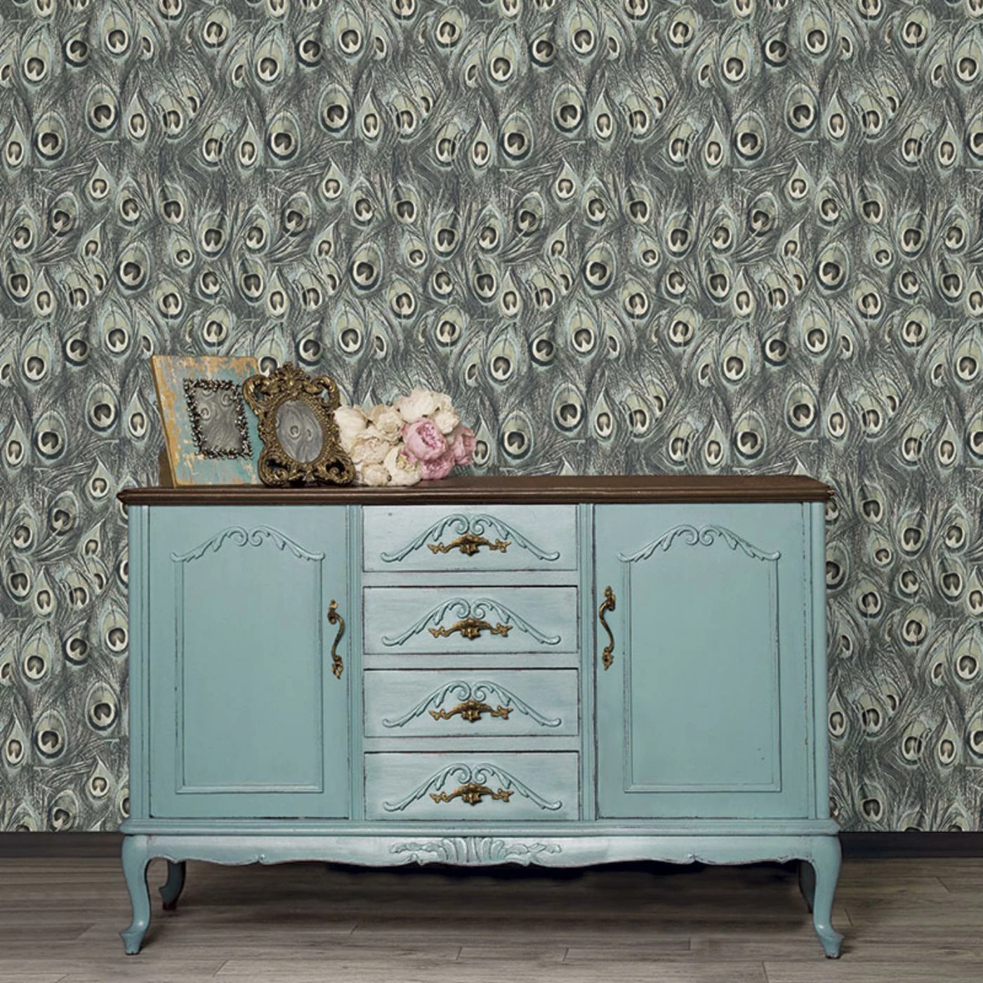 Cheapest โ๏ธ Manhattan Comfort Elizabeth Peacock Wallpaper ๐ 4 Cheapest โ๏ธ Manhattan Comfort Elizabeth Peacock Wallpaper ๐ - Image 2