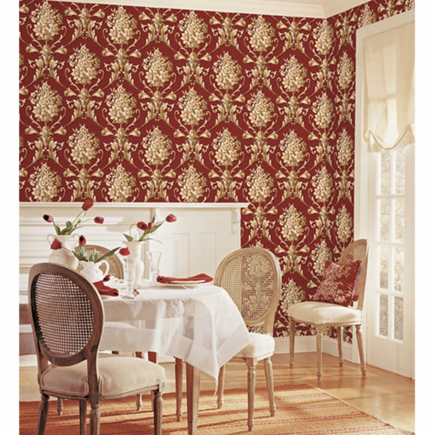 Flash Sale ๐ Manhattan Comfort Boca Raton Floral Damask Wallpaper ๐งจ 4 Flash Sale ๐ Manhattan Comfort Boca Raton Floral Damask Wallpaper ๐งจ - Image 2