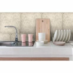 Hot Sale 💯 Self-Adhesive Wallpaper RoomMates Cement Peel And Stick Wallpaper 🎁 -Wallpaper Sales Store inuseYWI1768