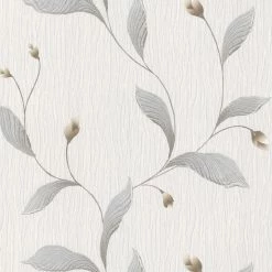 Hot Sale 🥰 Brewster Nephi Silver Leaf Texture Wallpaper 👏