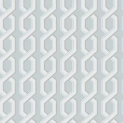 Cheapest 👍 Brewster Twist Blue Geometric Wallpaper 🔥