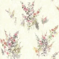 Cheap 😍 Brewster Quinn Purple Bouquet Floral Wallpaper 🔔