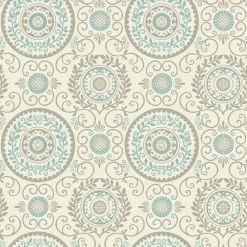 Coupon 😀 Brewster Annabel Aqua Medallion Wallpaper ✨