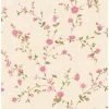 Budget 🎉 Brewster Delphine Pink Floral Trail Wallpaper 🛒 -Wallpaper Sales Store masterBREW2065