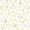 New 😀 Brewster Scandi Yellow Triangles Wallpaper 🎁 -Wallpaper Sales Store masterBREW2072