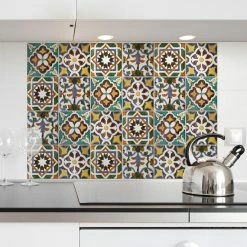 Top 10 ⌛ Self-Adhesive Wallpaper Home Decor Line Green Tiles Kitchen Panel ⌛