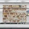 Coupon 🎉 Self-Adhesive Wallpaper Home Decor Line Old Bricks Kitchen Panel 🎁 -Wallpaper Sales Store masterBREW2343