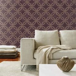 Best deal ⌛ Warner Studios Cloverleaf Geometric Wallpaper 🔔