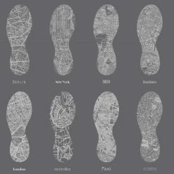 Wholesale 👍 ESTA Home Design Department Tonya City Footprint Wallpaper 🥰