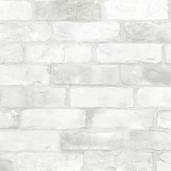 Best deal ✨ Self-Adhesive Wallpaper NuWallpaper Loft White Brick Peel And Stick Wallpaper 👏