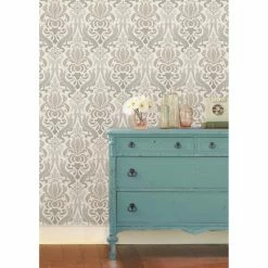 Hot Sale ๐ Self-Adhesive Wallpaper Brewster Nouveau Damask Peel And Stick Wallpaper ๐ฅ