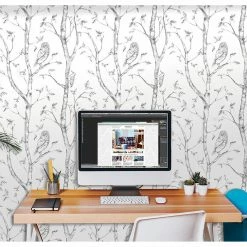 Flash Sale ๐ Self-Adhesive Wallpaper Brewster Woods Peel And Stick Wallpaper ๐งจ