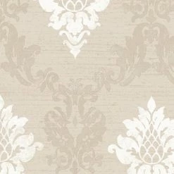 Deals 🥰 Manhattan Comfort Deland Silk Damask Wallpaper 😀