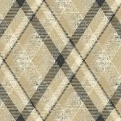 Outlet 🎉 Manhattan Comfort Biscayne Diamond Plaid Wallpaper 🔔