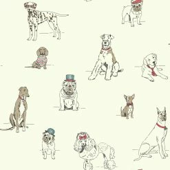 Cheap 🌟 York Wallcoverings Ashford Toiles 33 Ft. 🐶 Dogs Life Wallpaper 😀