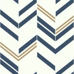 Cheap β€οΈ Self-Adhesive Wallpaper RoomMates Chevron Stripe Peel And Stick Wallpaper β€οΈ