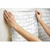 Hot Sale ✔️ Self-Adhesive Wallpaper RoomMates White Brick Peel And Stick Wallpaper ❤️ -Wallpaper Sales Store masterYWI1838