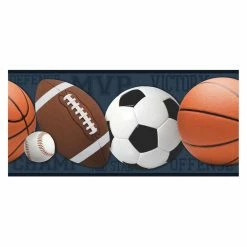 Best Sale π€© Self-Adhesive Wallpaper RoomMates Sports Balls Peel And Stick Wallpaper Border β€οΈ