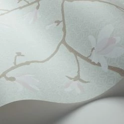 Hot Sale 😉 Borastapeter Sabella Magnolia Branch Wallpaper 🤩 -Wallpaper Sales Store scaleBREW1772