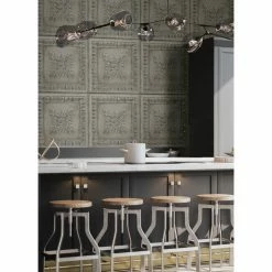 Buy 😍 A-Street Prints Ornamental Tin Tile Wallpaper 💯 -Wallpaper Sales Store scaleBREW2102