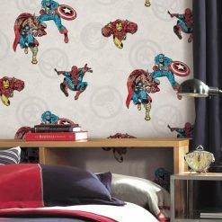 Best Sale ✨ Self-Adhesive Wallpaper RoomMates Avengers Classic Peel And Stick Wallpaper 👍 -Wallpaper Sales Store scaleYWI1845