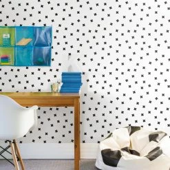 Brand new 😉 Self-Adhesive Wallpaper RoomMates X Marks The Spot Peel And Stick Wallpaper 🛒 -Wallpaper Sales Store scaleYWI1970