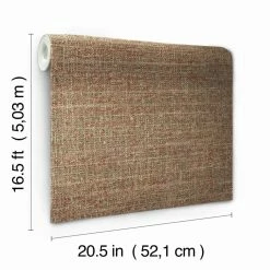 Promo ⌛ Self-Adhesive Wallpaper RoomMates Tweed Peel And Stick Wallpaper 🎁 -Wallpaper Sales Store scaleYWI1999