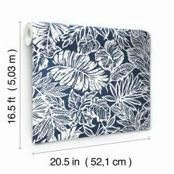 Hot Sale 👏 RoomMates Batik Tropical Leaf Self-Adhesive Wallpaper 👍 16 Hot Sale 👏 RoomMates Batik Tropical Leaf Self-Adhesive Wallpaper 👍 -Wallpaper Sales Store scaleYWI2027