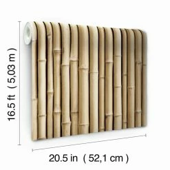 Cheap ⭐ RoomMates Bamboo Self-Adhesive Wallpaper 🎉 -Wallpaper Sales Store scaleYWI2030